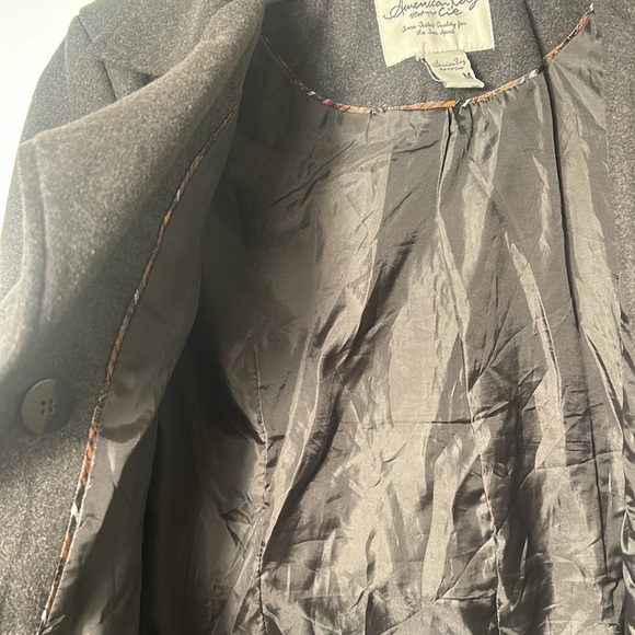 AMERICAN RAG WOMEN PEA COAT LINED DARK GRAY SIZE MEDIUM - Picture 5 of 9